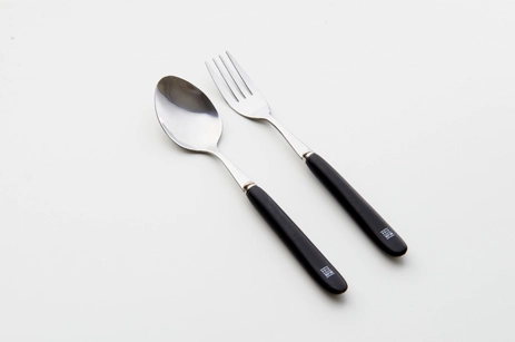 Cermaic White Black Mixed Fork (Big)