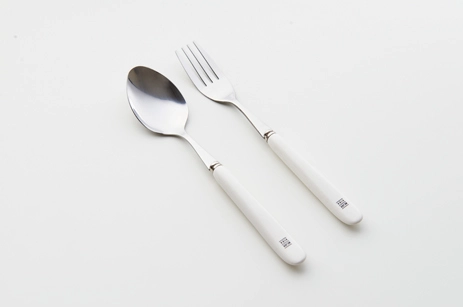 Cermaic White Black Mixed Spoon (Big)