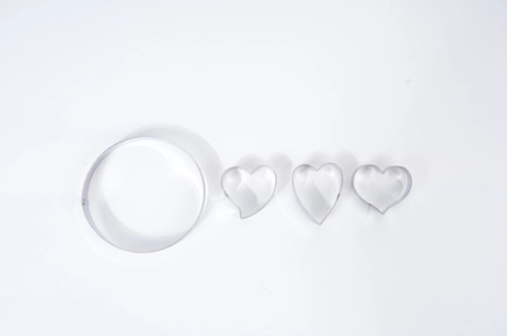 Cookie Cutter/Mold (Triple Heart)