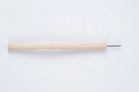 Triangle-Blade Awl With Wooden Handle