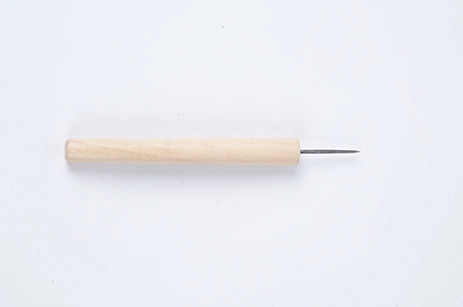 Square-Blade Awl With Wooden Handle (Small)