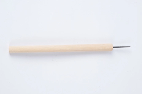 Square-Blade Awl With Wooden Handle