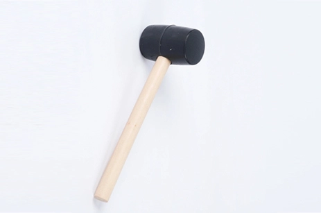 8oz Wooden Handle Rubber Mallet Hammer